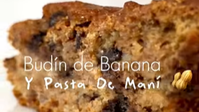Budín de banana & pasta de maní 🥜