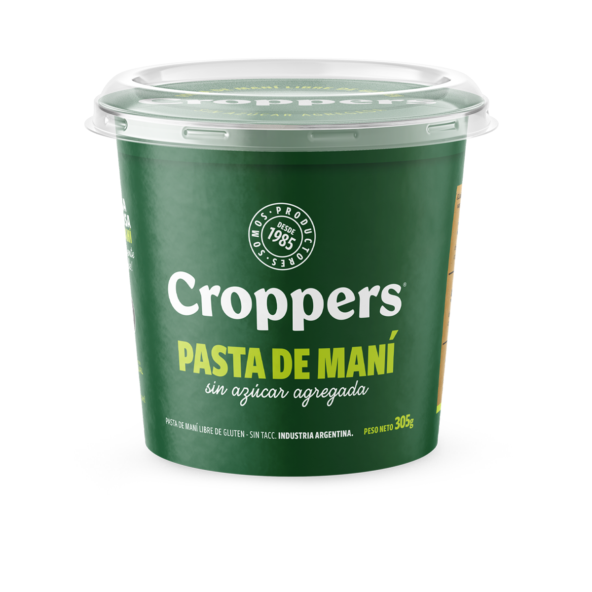 Pasta de maní natural