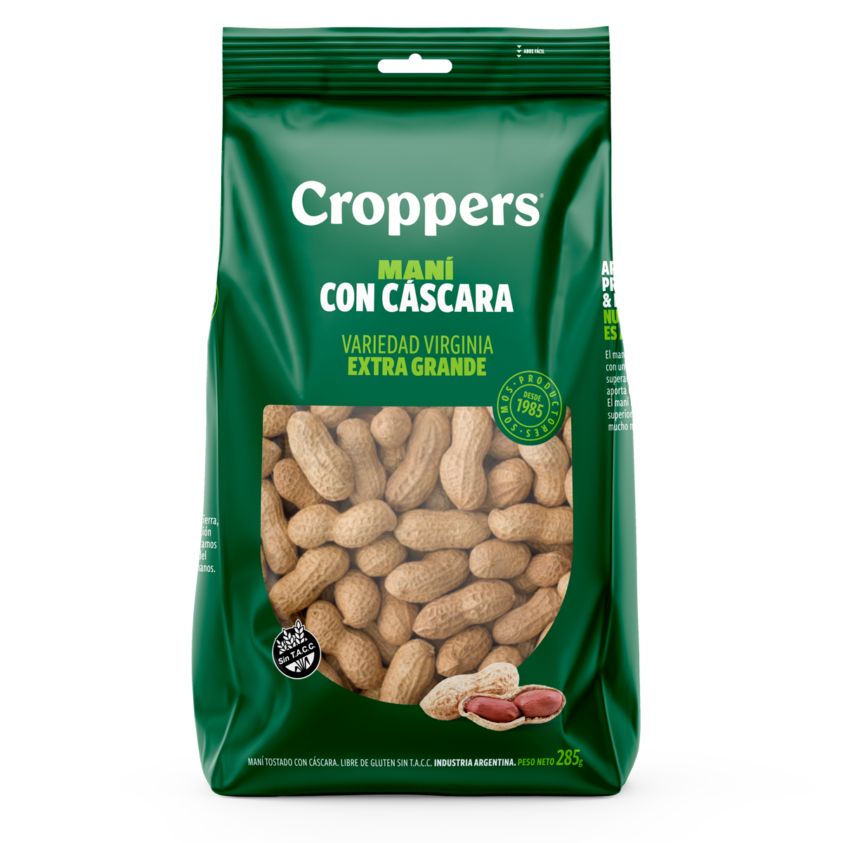 Maní tostado con cáscara Virginia