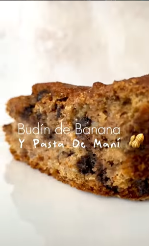 Budín de banana & pasta de maní 🥜